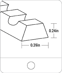 Tracking guides - K10 PVC - gekerbt