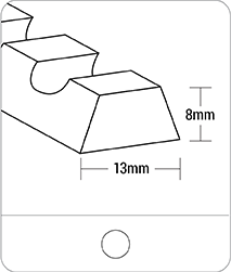 Tracking guides - K13 PVC - gekerbt